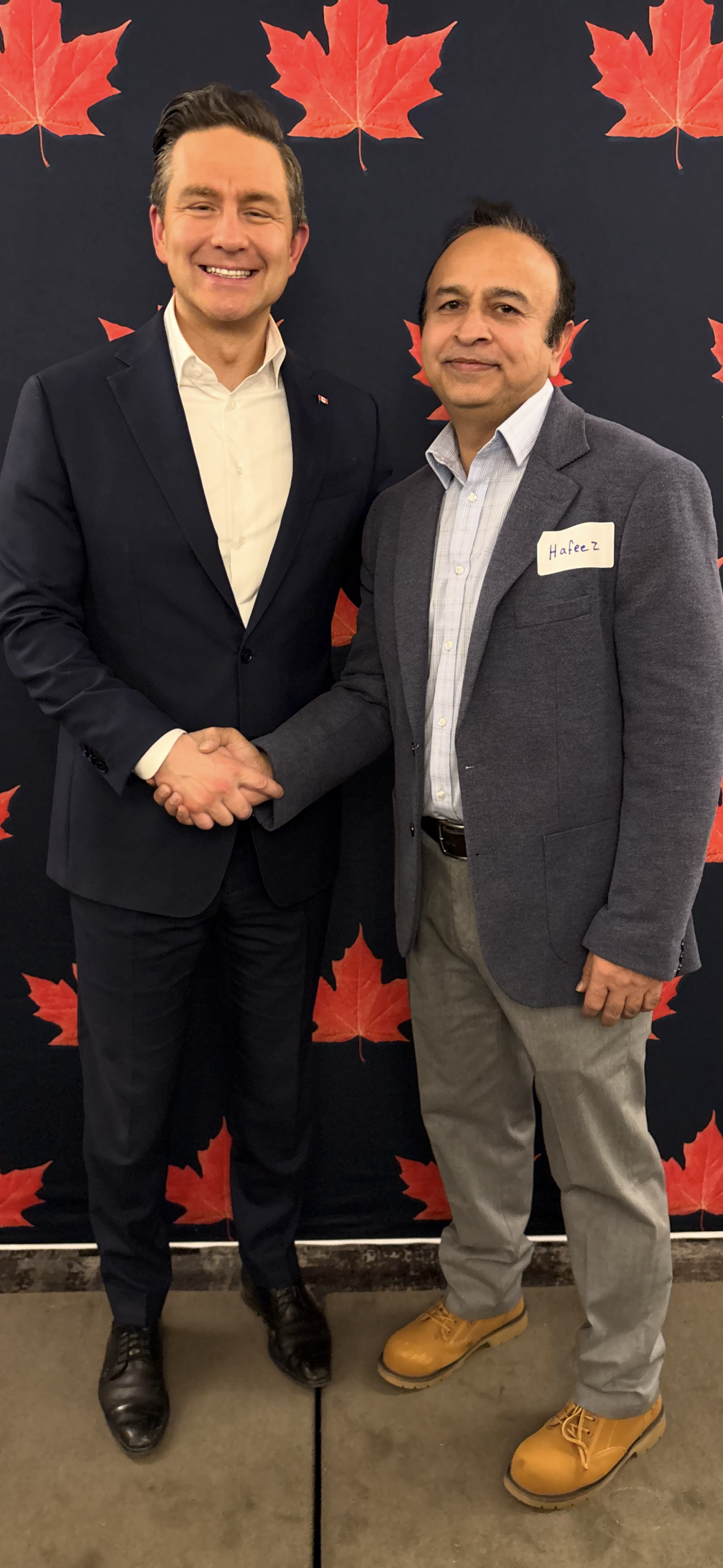 Hafeez Imran with Conservative Leader